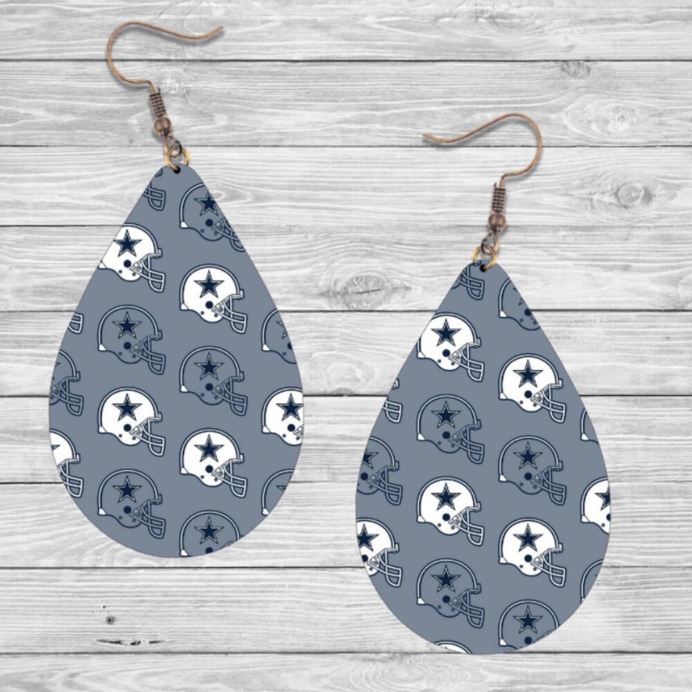 Dallas Cowboy Football Earrings
